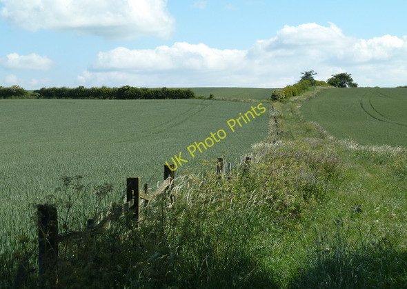 Photo 6"x4" Footpath away from Deep Lane Hardstoft c2011
