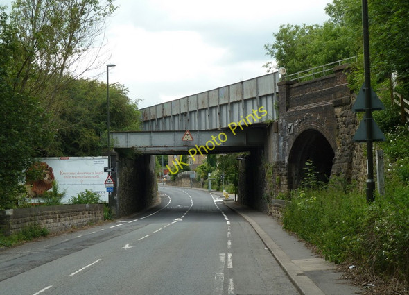 Photo 6"x4" Railway bridge over the old Sheffield Road Sheepbridge c2011