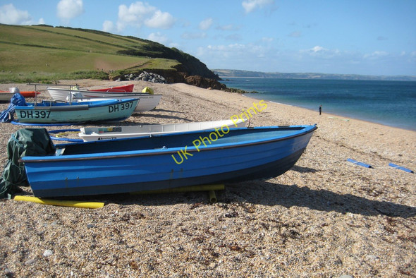 Photo 6"x4" Boats at Hallsands Bickerton\/SX8138 c2011