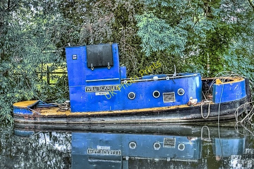 Photo 6"x4" Will Scarlet moored at Sandiacre lock Long Eaton c2011