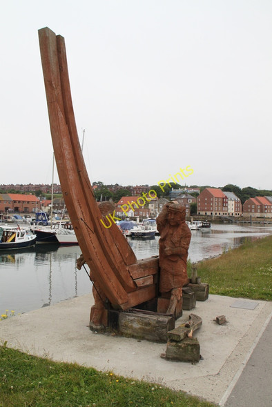 Photo 6"x4" Whitby Harbour Whitby\/NZ8910 c2011