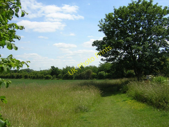 Photo 6"x4" Roxton: public footpath leading out of the churchyard Roxton c2011