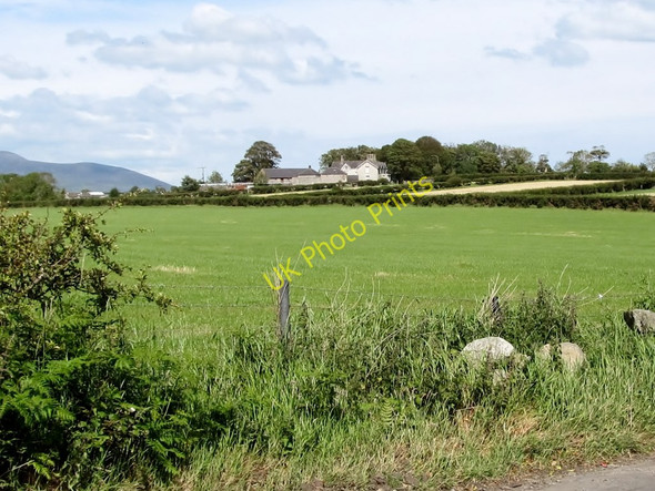 Photo 6"x4" View across farmland to Springfield Villa Kilkeel c2011