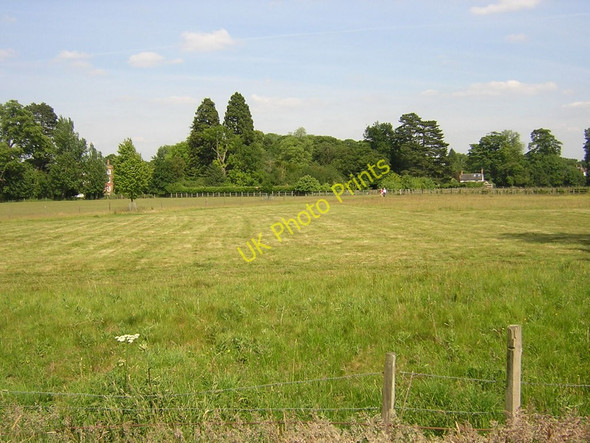 Photo 6"x4" Ayot St Lawrence: view from the new church back towards the old Ayot St Lawrence c2011