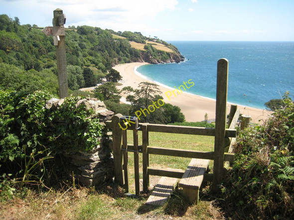 Photo 6"x4" Stile above Blackpool Sands Blackpool\/SX8547 c2011