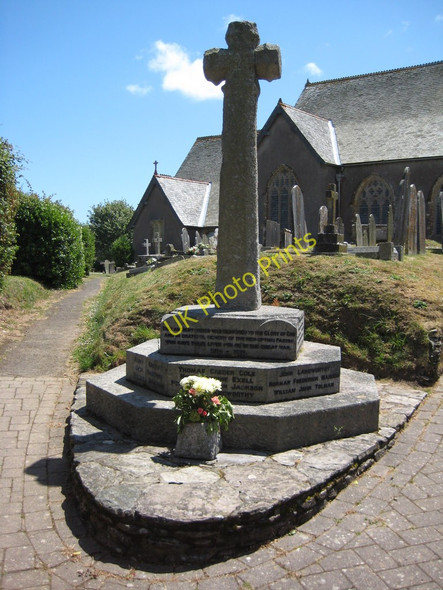 Photo 6"x4" War Memorial, Stoke Fleming Stoke Fleming c2011