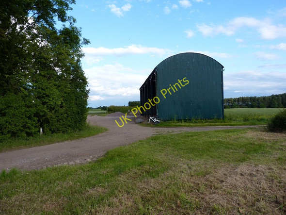 Photo 6"x4" Dutch barn at Sand Bank Moreton\/SJ7917 c2011