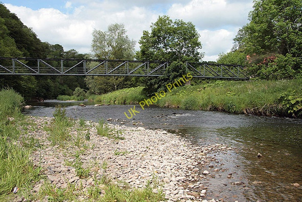 Photo 6"x4" A footbridge over the Whiteadder Water Paxton c2011 P1