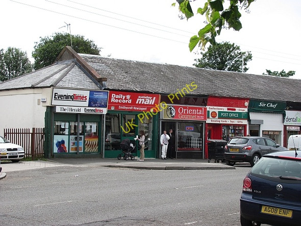 Photo 6"x4" Shops and post office, Smithycroft Road Riddrie c2011