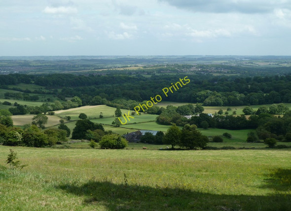 Photo 6"x4" Hillside below the A632 Matlock Road Slatepit Dale c2011