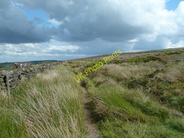 Photo 6"x4" Moorland footpath near Harewood Grange Farm Upper Loads c2011