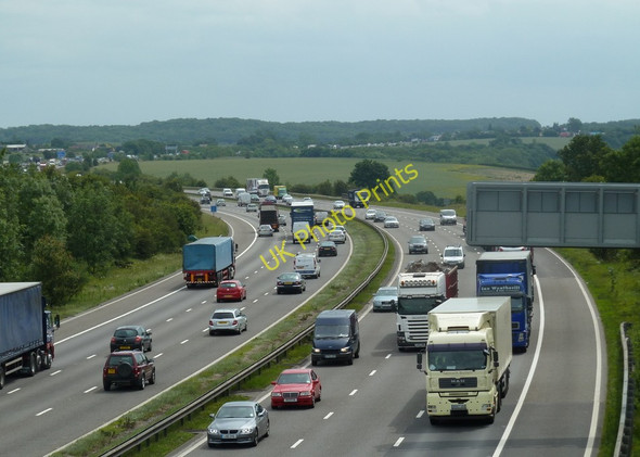 Photo 6"x4" M1 motorway south of Wales Wales\/SK4782 c2011