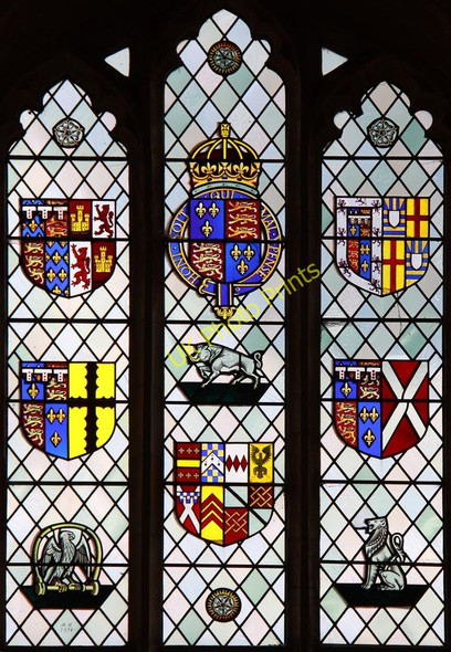 Photo 6"x4" St Mary & All Saints, Fotheringhay - Stained glass window Fotheringhay c2011