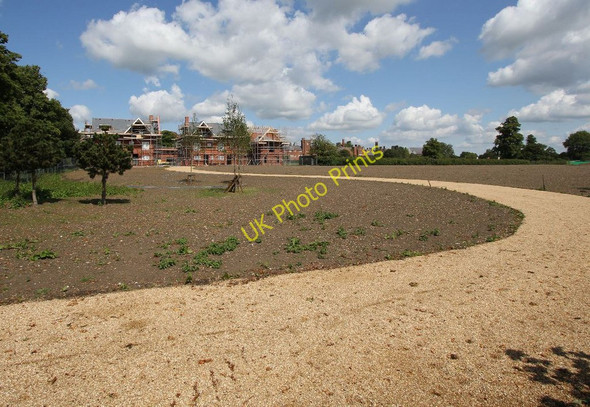 Photo 6"x4" Road to the showhomes Cholsey c2011