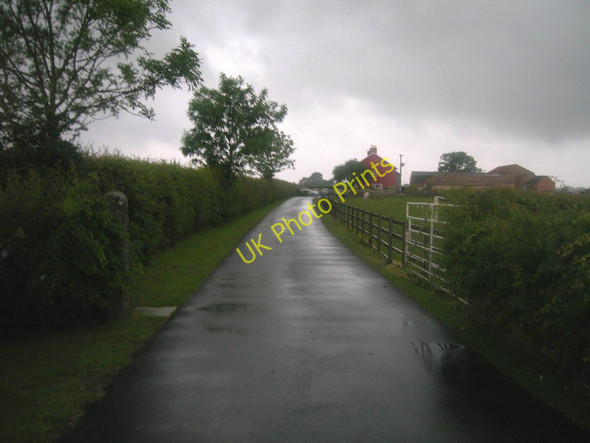 Photo 6"x4" Track to Sandfield Farm Newton-on-Ouse c2011