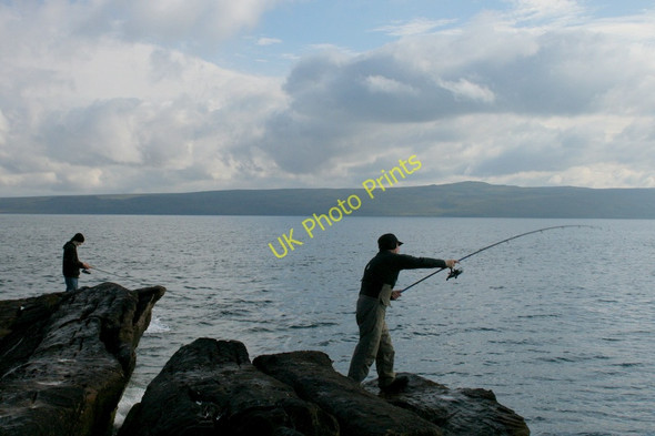 Photo 6"x4" Pollack fishers on Loch Torridon Fearnmore c2011