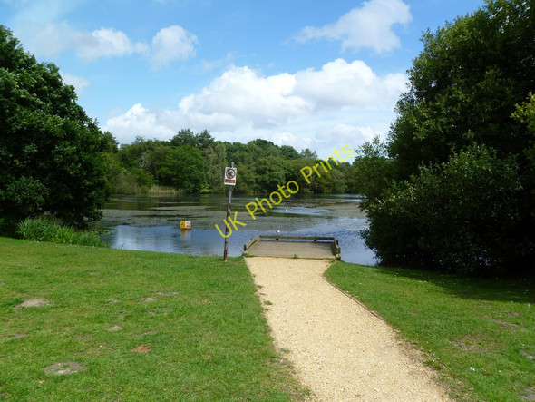 Photo 6"x4" Creekmoor Ponds, fishing platform Poole\/SZ0191 c2011