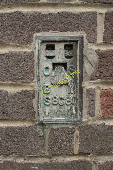 Photo 6"x4" Flush Bracket Bench Mark, Shipley Job Centre Shipley\/SE1437 c2011