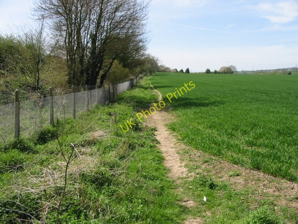 Photo 6"x4" Route of the Stour Valley Walk alongside the railway line Chartham c2008