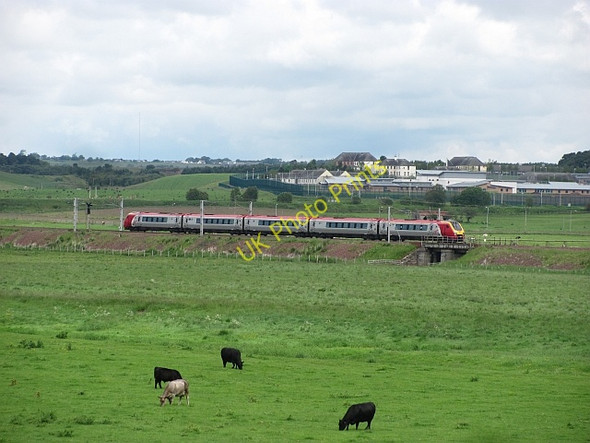 Photo 6"x4" A train leaves Carstairs Junction Carstairs Junction c2011