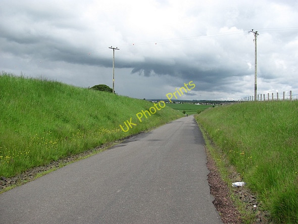 Photo 6"x4" Cutting, Pettinain Road Pettinain c2011