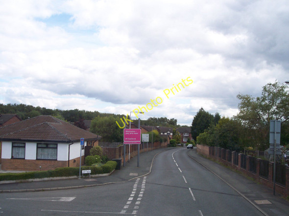 Photo 6"x4" Welcome sign on Bridgewater Road Tyldesley c2011
