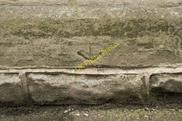Photo 6"x4" Cut Bench Mark, #12 Wesley Street Otley\/SE2045 c2011