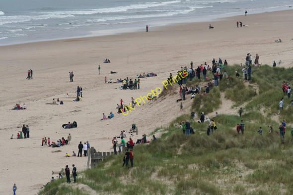 Photo 6"x4" Awaiting the Red Arrows on the East Beach Lossiemouth c2011
