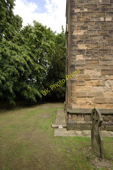 Photo 6"x4" Bench Mark, Church of St Michael and Our Lady Foulby c2011