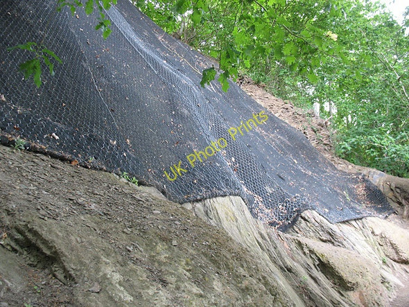 Photo 6"x4" Rock netting under the viaduct Keswick\/NY2623 c2011