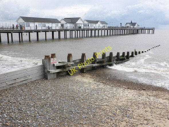 Photo 6"x4" Pier and groyne, Southwold Southwold c2011