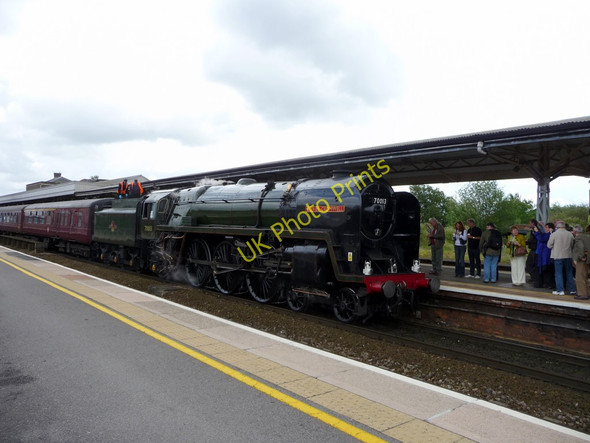 Photo 6"x4" Locomotive Oliver Cromwell at Taunton, Somerset Taunton\/ST2324 c2011