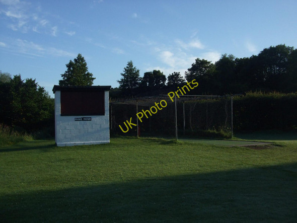 Photo 6"x4" Whittle & Clayton-Le-Woods Scorebox and Nets Whittle-le-Woods c2011