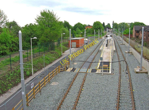 Photo 6"x4" Manchester Metrolink - St. Werburgh's Road tram stop, Chorlton-cum-Hardy Barlow Moor c2011