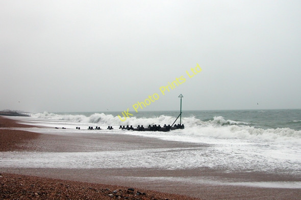 Photo 6"x4" Outfall pipe on the beach at Hayling Island. Eastoke c2006