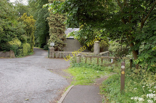 Photo 6"x4" Gattonside House entrance and Southern Upland Way Melrose\/NT5434 c2011