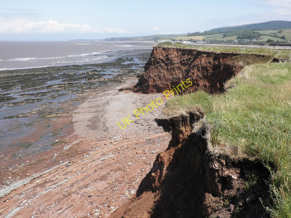 Photo 6"x4" Cliffs, to the east of Watchet Watchet c2011