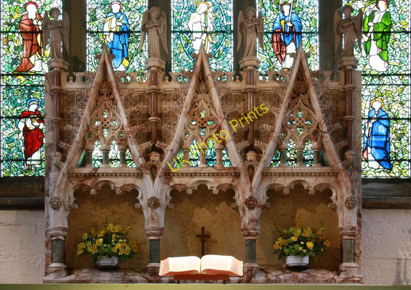 Photo 6"x4" St Denys, Rotherfield - Reredos Heathfield\/TQ5630 c2011