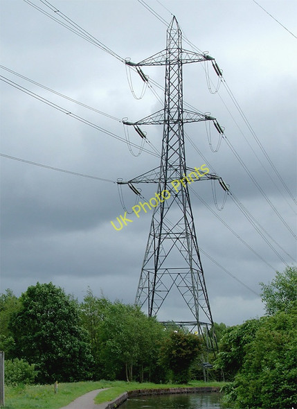 Photo 6"x4" Electricity pylon at Milton, Stoke-on-Trent Milton\/SJ9050 c2011