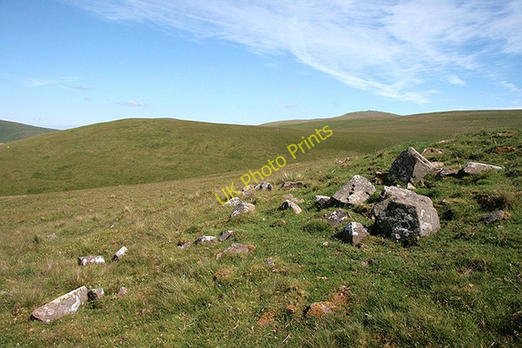 Photo 6"x4" Stones on Auchope Rig Sourhope c2011