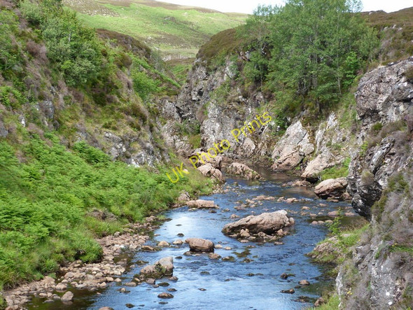 Photo 6"x4" Halladale River gorge Trantlebeg c2011