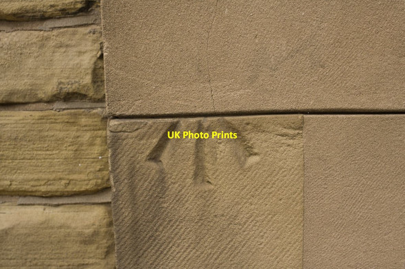 Photo 6"x4" Cut Bench Mark, Community Centre Shipley\/SE1437 c2011