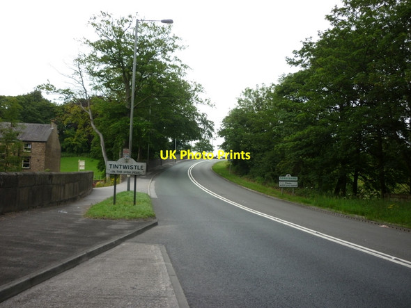 Photo 6"x4" Entering Tintwistle, Derbyshire Hadfield c2011