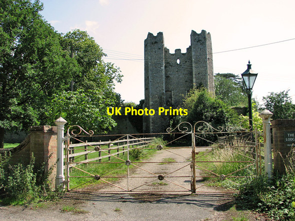 Photo 6"x4" Ornate gate on driveway to Mettingham Castle Annis Hill\/TM3589 c2011