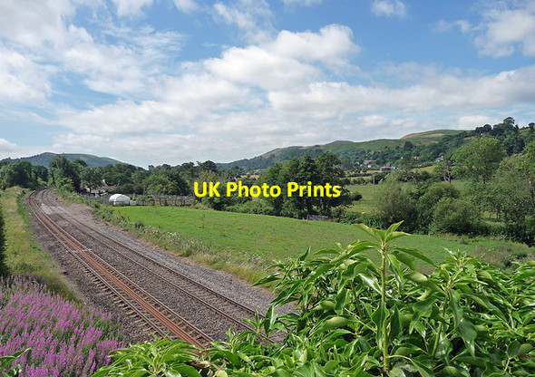 Photo 6"x4" Church Stretton - Shrewsbury railway (2) Inwood\/SO4696 c2010