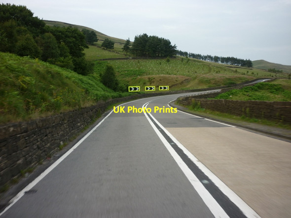 Photo 6"x4" Heading east along the A628 Crowden\/SK0799 c2011