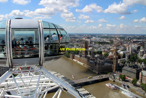 Photo 6"x4" Westminster from the London Eye Westminster c2011