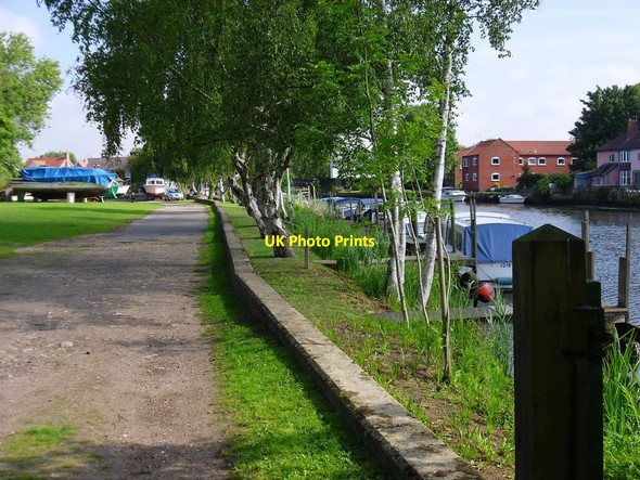 Photo 6"x4" Footpath alongside the River Waveney looking north Beccles c2011