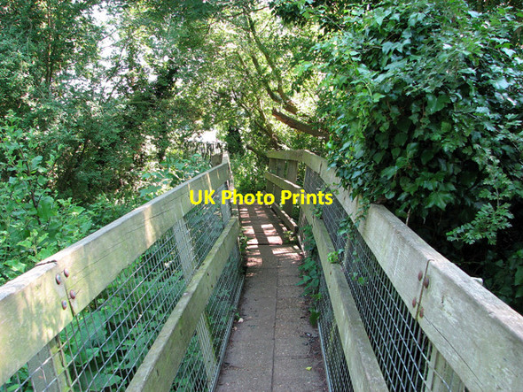 Photo 6"x4" Footbridge on the Angles Way at Marston Moor, Earsham Earsham c2011