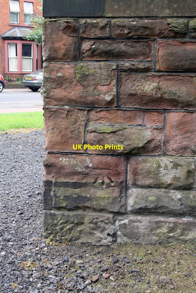 Photo 6"x4" Benchmark on buttress of St Aidan's Church Carlisle c2011